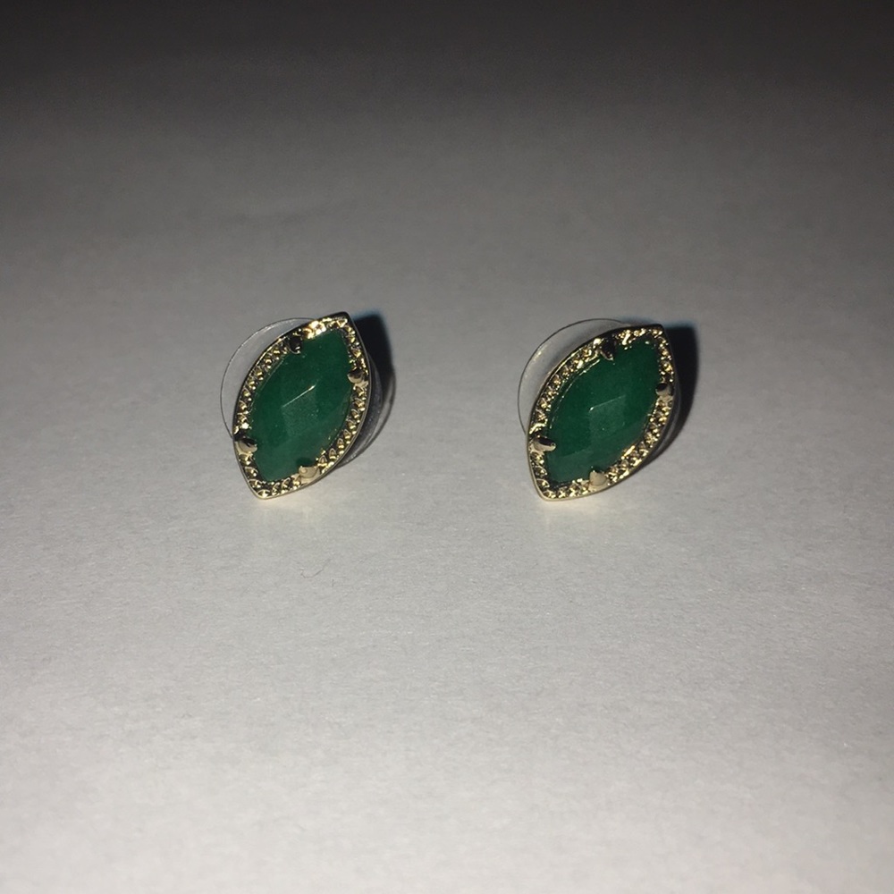 Green Kendra Scott earrings